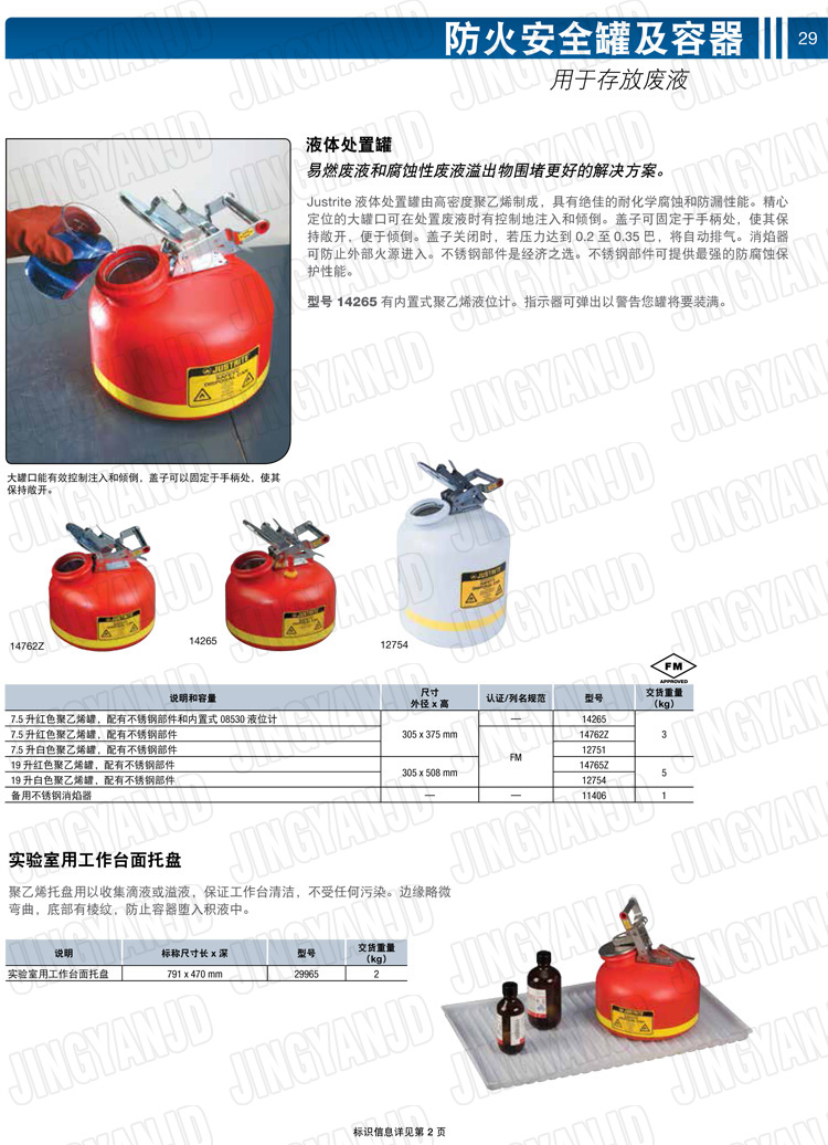 JUSTRITE，美國杰斯瑞特，justriteI型安全罐,柴油汽油存放罐，酒精松香水安全存儲罐，防火安全罐，防爆安全罐